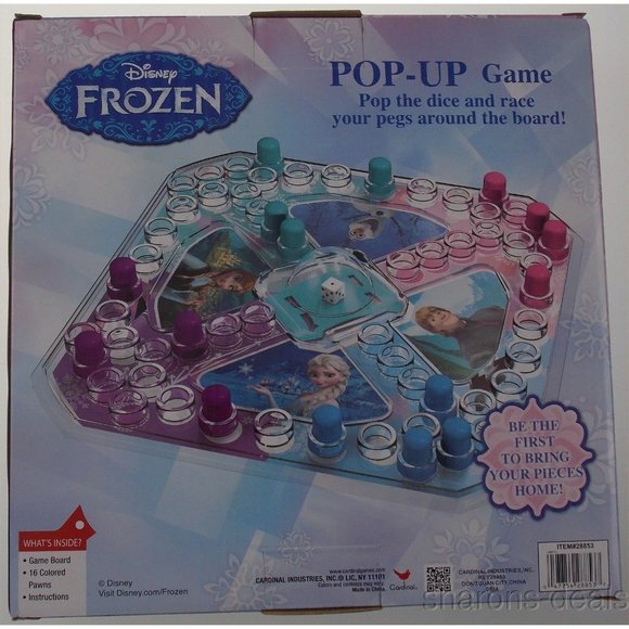 Disney Frozen Pop Up Kids Board Family Game Queen Elsa Olaf Kristoff Gift Sealed - Picture 2 of 2